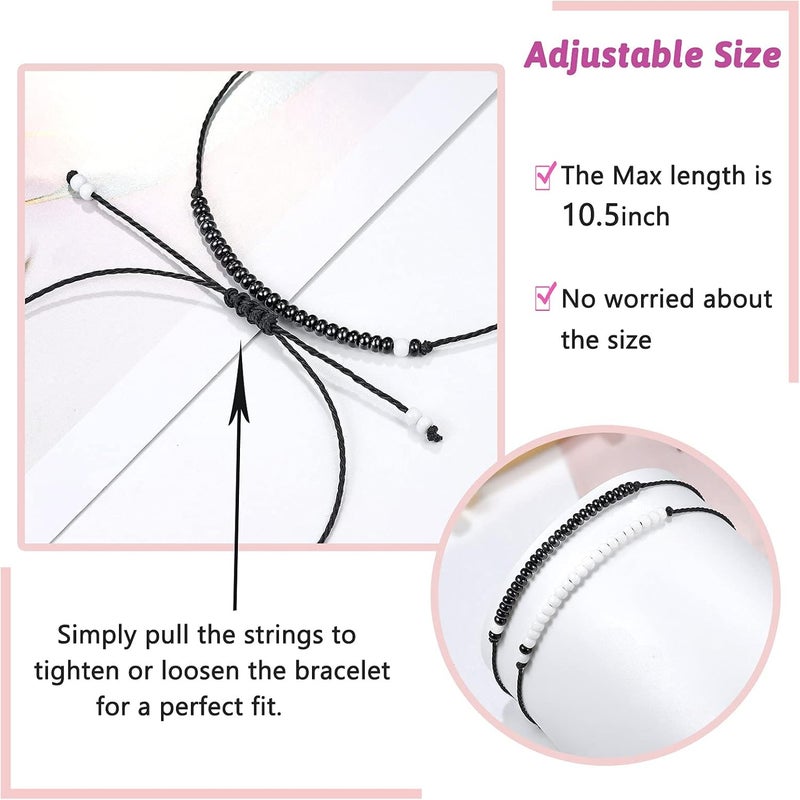 UNGENT THEM Pinky Promise Matching Bracelet for Couples Soulmate Man Distance Relationship Gifts for Women Men Him Her… - Image 4